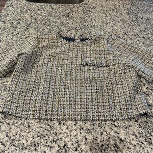LOFT Multicolor Tweed Blouse